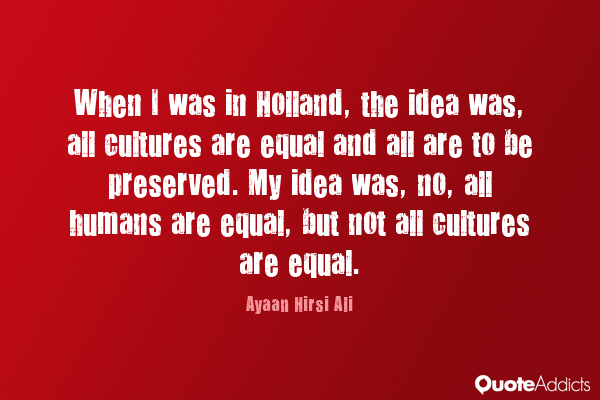 Random Note #165,832 All Cultures Are Not Equal